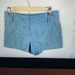 Alice & oliva Cadu shorts in chambray